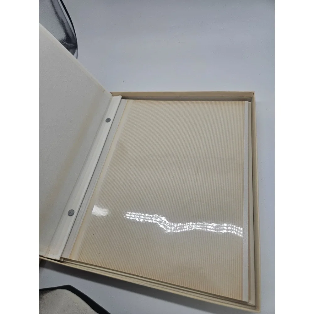 vintage 1973 Hallmark Bouquet Memory Mount Photo Album In Box